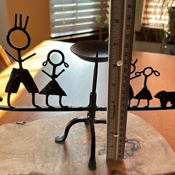 Handmade Metal Family Candle Holder - Picture 5 of 5
